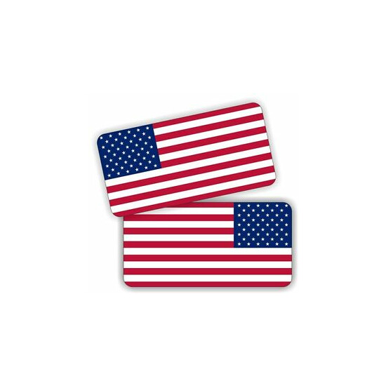 American Flag Hard Hat Helmet Stickers <|> Decals Labels USA Flags Old Glory 1x2 image {1}