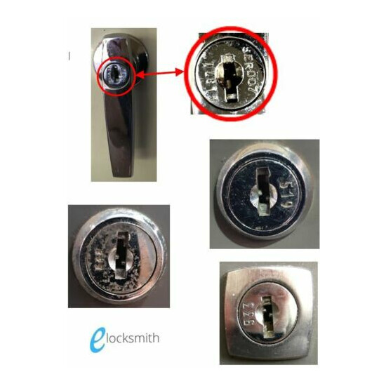Suits LOCKWOOD CL001-CL1000 or 1-960 Cabinet Lock Key to Code Number  image {2}