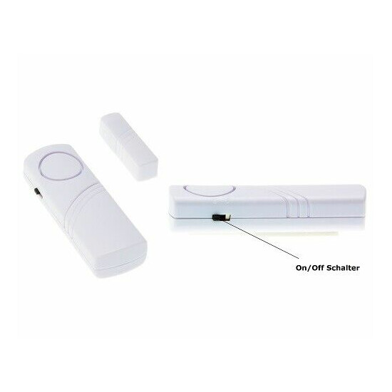 Door Window Alarm System 90dB Siren Magnet Sensor Security Device Stopper image {2}