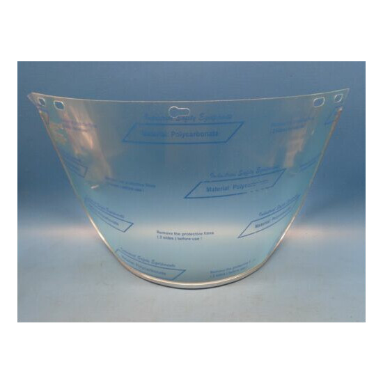 38 PIECES) FC48 Full Face Safety Shield Replacement Visor Mask Clear 8" x 15-1/2 image {1}