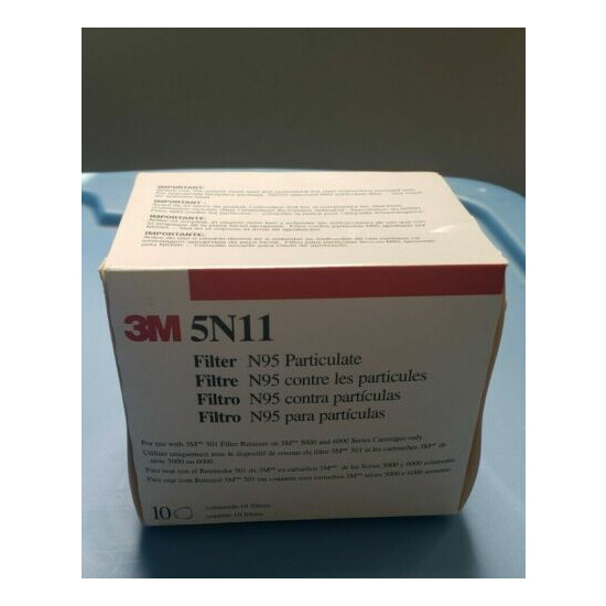 3M 5N11 Niosh OEM Filters SEALED box of 10 --- ships from USA image {1}