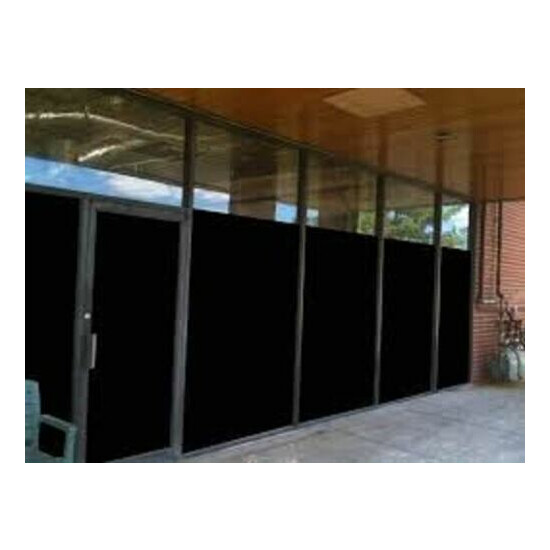 20" X 12 FT ROLL BLACKOUT FILM PRIVACY FOR OFFICES,BATH,GLASS DOOR,STOREFRONTS image {4}