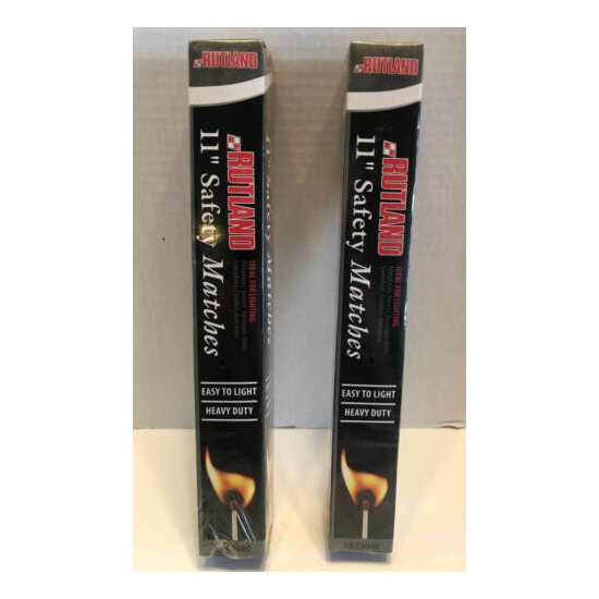 (2 Pack) 50 RUTLAND 11" Fireplace Safety Matches image {1}
