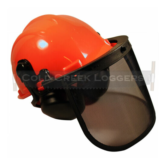 Forestry Hard Hat Helmet System (Forestry Bucking Wedge Tree Felling Protection) image {3}