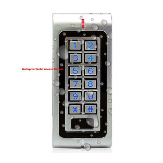 Metal Waterproof Standalone Access Control Backlight Keypad+ Wiegand 26 Reader image {1}