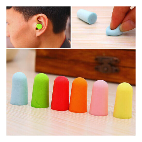 10 20 50Pairs Practical Foam Ear Plugs Tapered Sleep Noise Prevention Earplugs  Thumb {1}