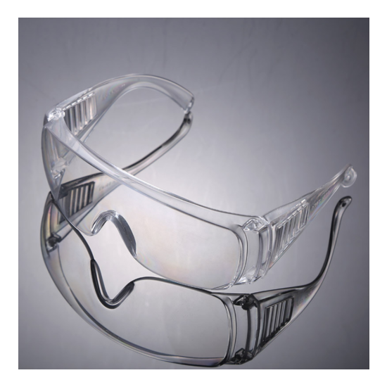 2X Clear Anti Safety Goggles Glasses Eye Protection Work Lab Dust Clear Lens Thumb {2}