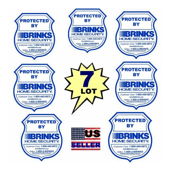 HOME SECURITY SYSTEM ALARM IS IN USE WINDOW DECAL WARNING DOOR STICKERS SIGNS image {4}