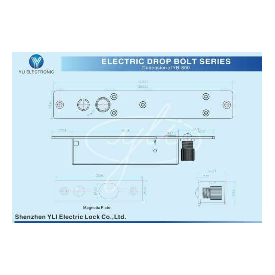 YLI YB-800B Fail Secure Electric Bolt Lock Status Output Time Delay image {5}