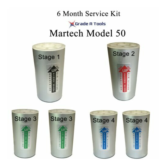 Martech Model 50 Filter kit - 85890- 6 Month Service Kit image {1}