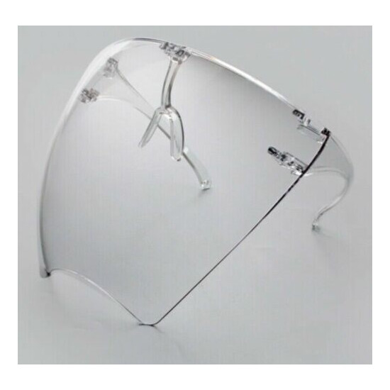 4PCS FULL FACE SHIELD MASK VISOR ANTI-FOG CLEAR REUSABLE COVER GLASSES US SELLER Thumb {4}