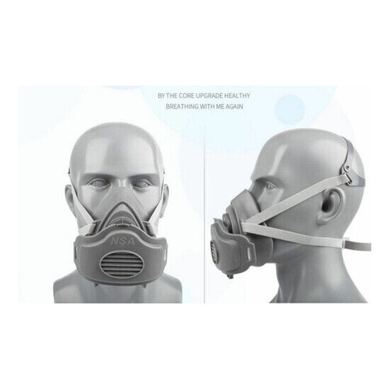 3200 Half Face Gas Mask Painting Spraying Working Protect Facepiece Respirator image {9}