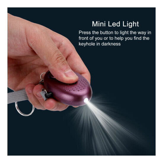 5-20pcs Emergency Personal Alarm Keychain 140dB Safe Self-Defense with LED Light image {4}