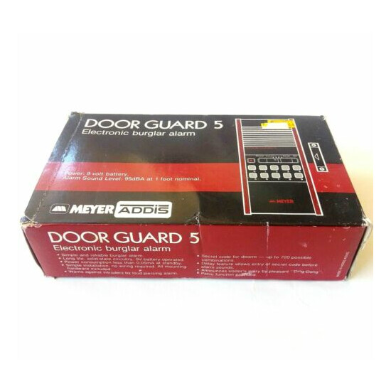 Meyer Addis Door Guard 5 Vintage Electronic Burglar Alarm NOS Rare Hong Kong image {6}