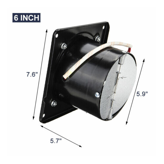 4/6/8'' Silent Wall Extractor Exhaust Ventilation Fan Inline Duct Blower Kitchen image {7}