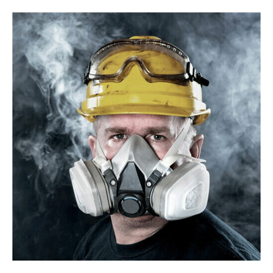 Special Offer 7in1 Gas Mask Spray Painting 6200 Respirator Safety Reusable image {2}