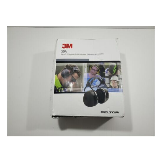 3M PELTOR X5A Over-the-Head Ear Muffs, Noise Protection, NRR 31 dB, Construct... image {1}