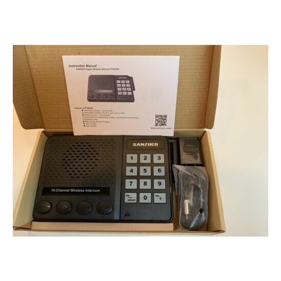 Sanzuco Wireless Intercom System for Home, Pack of 2, New In Box image {1}