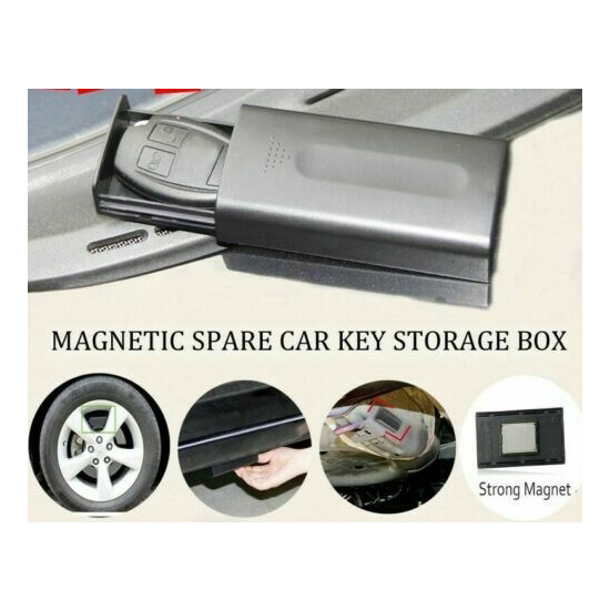 Magnetic Key Holder Outdoor Stash Home Office Car Truck Caravan Secret Safe Box image {1}