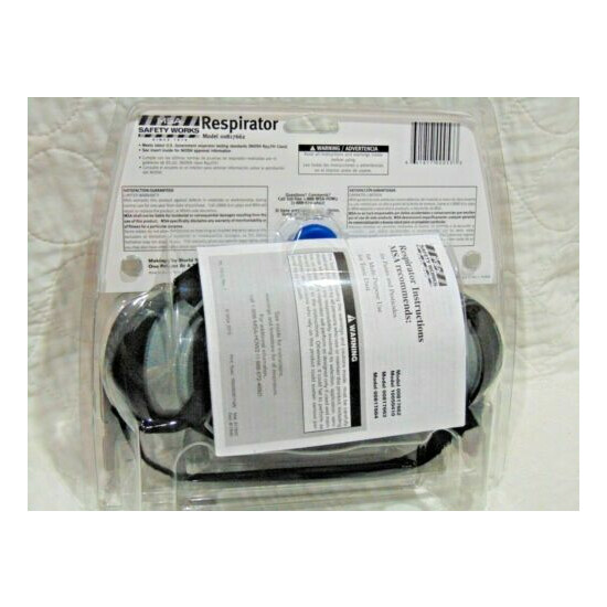MSA Safety Works Respirator, 2 Cartridges, Filters & Covers. Paints & Pesticides image {3}