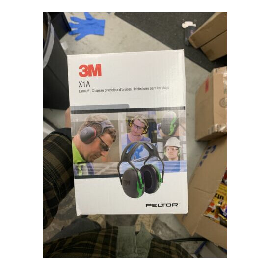 3M Peltor X1A 37270 Over-the-Head Ear Muffs, Noise Protection, NRR 22 dB image {1}