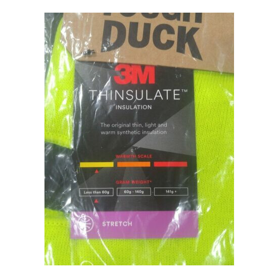 3M ToughDuck Insulated Balaclava Over The Head HighVisibilityGreen i361 One Size image {2}