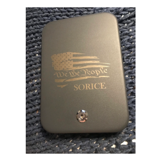 Personalized Engraved Portable Security Safe LEO safe Military USA Lock Box  image {2}