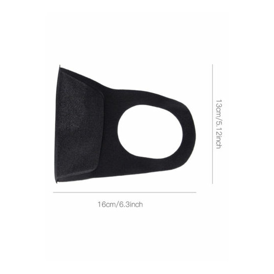 Black Reusable PM2.5 Polyurethane Face Mask with Valve Unisex AUS STOCK image {14}
