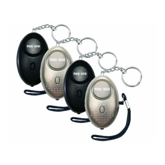 Personal Alarm keychain for WOMEN/KIDS siren 140 DB LOUD & LED light (4 PACK) image {5}