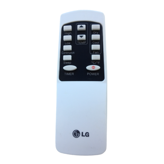 LG Fan Remote Control Original 10 Button Temperature Timer LOC 42J White Tested image {4}