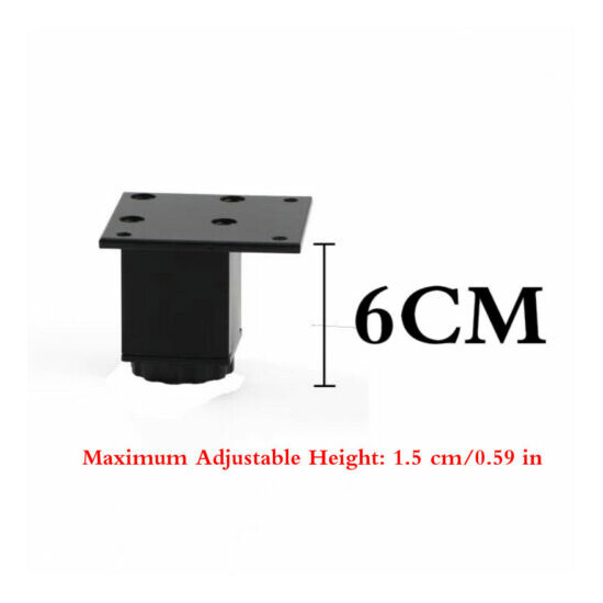 Furniture Cabinet Legs Aluminum Alloy Adjustable Sofa Feet Hardware 6-30CM image {6}