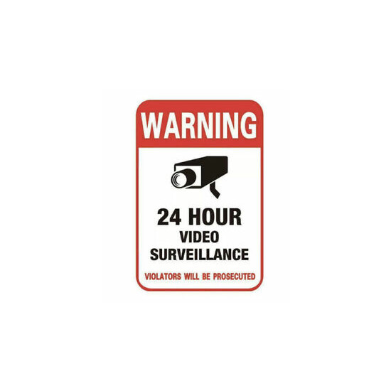 LOT 3 X Surveillance Security Camera Sticker Warning Sticker Sign US SELLER image {1}