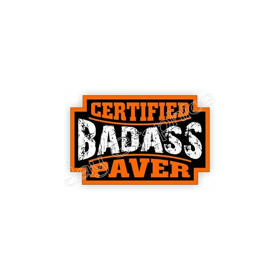 Bad Ass PAVER Hard Hat Sticker | Decal Label Helmet Badge Asphalt Paving image {1}