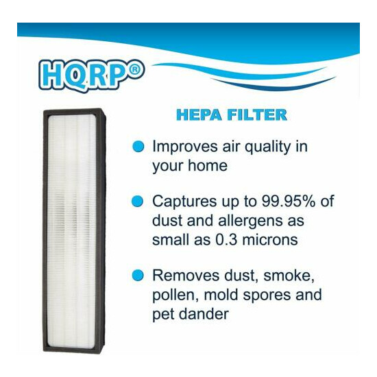 HQRP Replacement Filter for InvisiClean IC-7028 4 in 1 Full Size Air Purifier image {3}