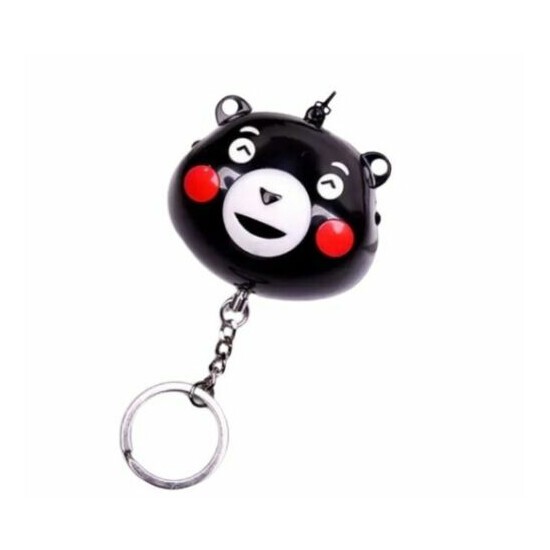 Cute Bear Personal Alarm Safe Sound Emergency Self-Defense Security Alarm Black  image {1}
