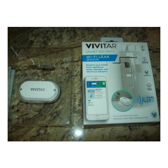 Vivitar WiFi Leak Sensor Smart Security Works With iOS and Android Devices image {3}