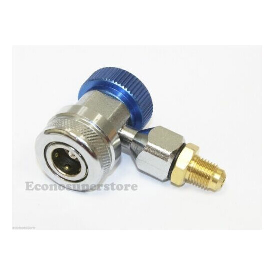 1/4" SAE Male Flare Low Automotive Quick Coupler Connectors Adapter HVAC R134a image {2}