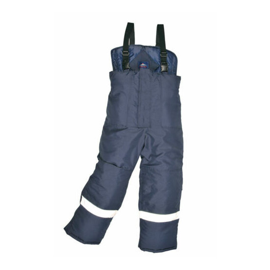 Portwest CS11 ColdStore Quilt Lined Polyester Reflective Pants with 6 Pockets image {3}
