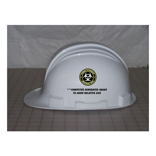3 - Zombie Outbreak Response Team Tool Box Hard Hat Helmet Sticker Yellow H123 image {3}