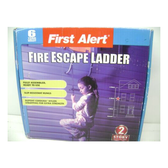 NEW FIRST ALERT 2 STORY 14' EMERGENCY FIRE ESCAPE LADDER image {1}