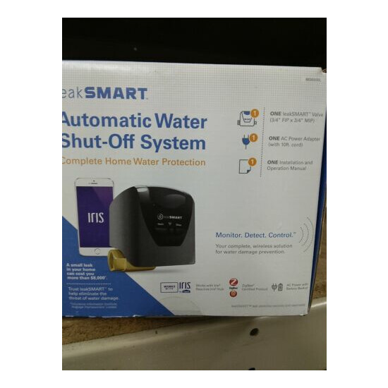 LeakSmart Brass 3/4" Compression Automatic Water Shut Off & Detection System image {1}