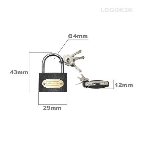 PADLOCK Heavy Duty Cast Iron SMALL LARGE Outdoor Safety Security Shackle Lock image {4}