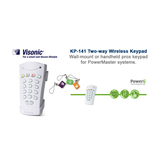 VISONIC KP-141 PG2 Two-Way Portable Remote Keypad RFID 915MHz image {1}