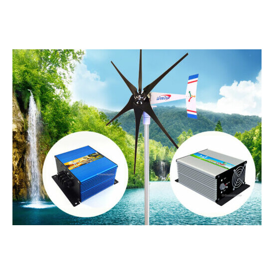 1800 W 12 V Wind Turbine Generator Kit image {1}