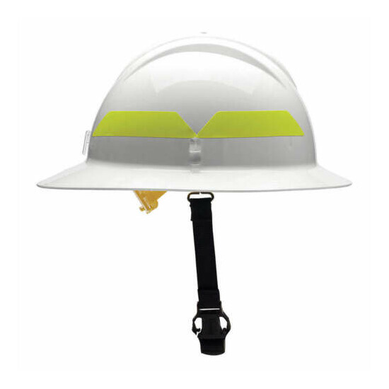 BULLARD FHWHP Fire Helmet,White,Thermoplastic image {1}