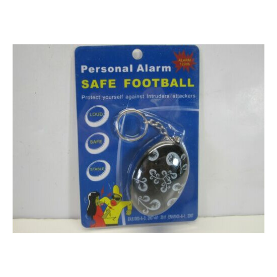 Personal Alarm Safe Football Key Chain/Alarm/Football (Brand New) image {1}