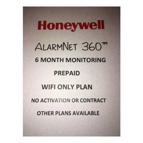 Used Honeywell L5100 Panel Kit + L5100-wifi Plus 6 Months wifi Alarm Monitoring image {2}