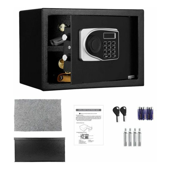 10x10x14" Double Layer Digital Electronic Safe Box Keypad Lock Security Home Gun image {5}