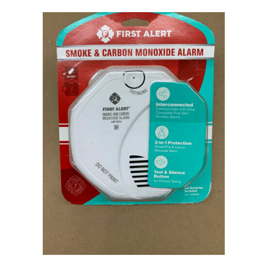NEW First Alert SCO500B Wireless Interconnected Smoke and Carbon Monoxide Alarm image {1}