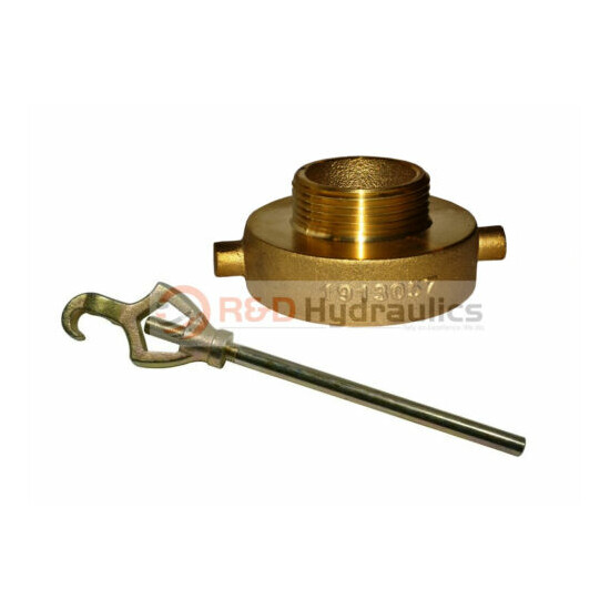 FIRE HYDRANT ADAPTER COMBO 2-1/2" NST(F) x 1-1/2" NST (M) w/Hydrant Wrench Thumb {1}